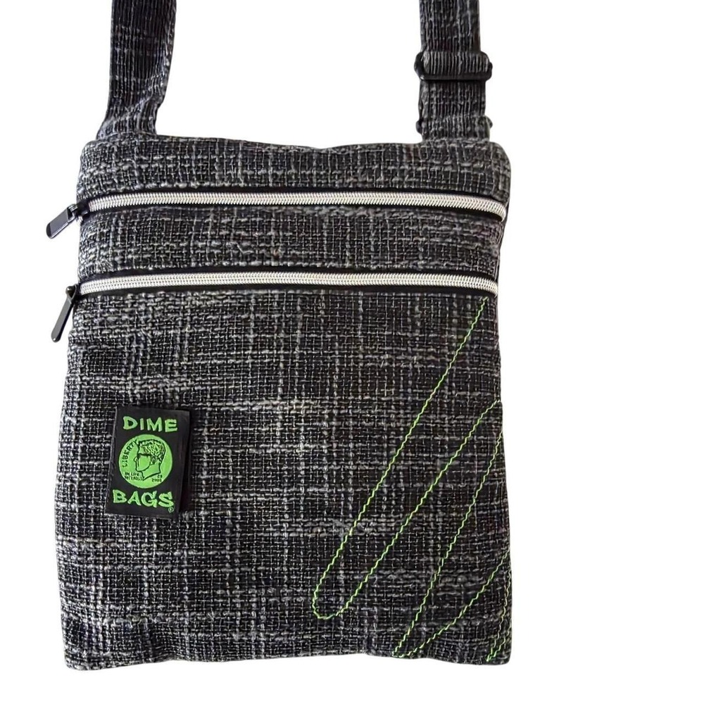 Dime Bags Day Tripper All Purpose Padded Bag Multi-Pockets Hemp Upcycle Purse